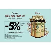 Combo 3 Chai Dung Dịch Thảo Dược Xông Tắm Sau Sinh Dao's Mami 500ml