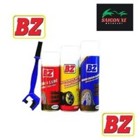 Combo 3 chai: dưỡng sên + rửa sên + dưỡng bóng vỏ xe, nhựa nhám BZ