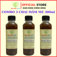 Combo 3 chai mắm me chua cay nhà làm 300ml, rất thơm ngon chất lượng, NGỌC HIỂN FOODS