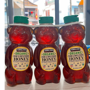 Bộ 3 chai mật ong Kirkland Signature Honey Bear 680g