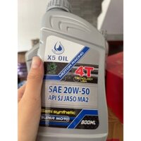 Combo 3 chai nhớt dành cho xe số x5 20W50 được sản xuất bởi công nghệ Mỹ dành cho xe honda, yamaha