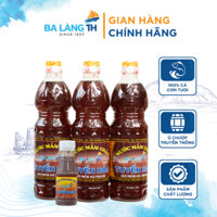 Combo 3 Chai Nước Mắm Chắt Cá Cơm Ba Làng TH 800ml Tặng Kèm Mắm Tôm 120