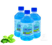 Combo 3 Chai Nươc Muôi Sinh Ly Suc Miêng Cưu Long Hương Bac Ha - Natri ClorChaiid 0,9 - Chai 500ml