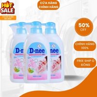 (COMBO 3 CHAI) Nước rửa bình sữa & rau quả D-nee 500ml , Nước xúc bình sữa , bình nước cho bé.. ..