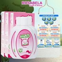 Combo  3 chai nước tắm thảo dược cho bé Rosabela ngừa rôm sảy, hăm da, mẩn ngứa (dung tích 120ml)