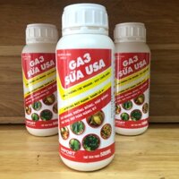 COMBO 3 CHAI PHÂN BÓN GA3 SỮA Kích thích sinh trưởng cây trồng GA3 sữa chai 500ml; Kích bật chồi, nở ngọn, bung đọt
