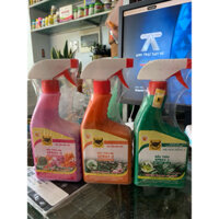 Combo 3 chai phan bon la npk đầu trau nảy chồi ra lá ,kích thích ra hoa ,dưỡng hoa lâu tàn chai 500ml dạng phun