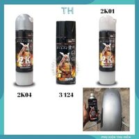 Combo 3 Chai Sơn Samurai Màu Bạc Gồm: 2K04 - 3/124 - 2K01