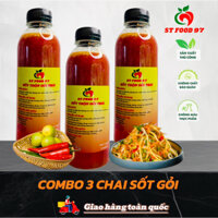 Combo 3 Chai Sốt Trộn Gỏi Thái - Trộn các món gỏi, chân gà, gỏi sứa và hải sản các loại