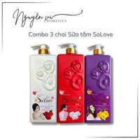 [Combo 3 chai] Sữa tắm Thái Lan SoLove 1200ML | hương nước hoa dưỡng da nuochoa