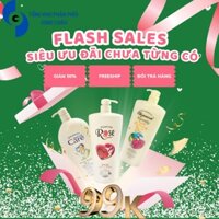 [Combo 3 chai] Sữa Tắm Trắng Da Con Dê 3 Loại - Hương Thơm Dễ Chịu, Mềm min và hỗ trợ trắng sáng da - 1200ML