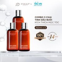 COMBO 3 CHAI TINH DẦU BƯỞI KÍCH MỌC TÓC VIJULLY 150ML - HAIR LOTION