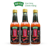 COMBO 3 chai Tương Ớt Phúc Lộc Thọ Siêu Cay 330g SPICO hương vị truyền thống Việt