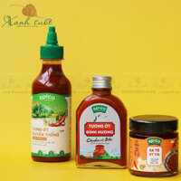 COMBO 3 CHAI TƯƠNG ỚT SPICO 3 CẤP ĐỘ VIETNAM TRADITIONAL CHILI - Cay nồng ấm - Thơm nức lòng - Xanh Suốt SG