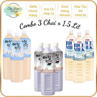 [Combo 3 chai x 1.5L] Nước Gạo Rang Hàn Quốc_[Có Đường/Gạo Lứt Đen/Đường Kiêng/Mix Vị]_THỊ MINT MART.
