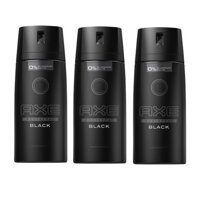 Combo 3 Chai xịt Khử Mùi Cho Nam AXE - Black 150ml