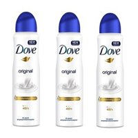Combo 3 chai xịt khử mùi Dove Original 150ml không có tem phụ- không xuất hóa đơn
