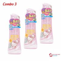 Combo 3 chai Xịt muỗi Kitty (200ml x 3) màu hồng rẻ nhất