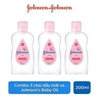 [Combo 3 chai]Dầu massage dưỡng ẩm cho da Baby Oil 200ml