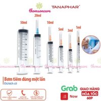 Combo 3 chiếc bơm kim tiêm y tế 1ml 3ml 5cc 10cc 20ml 50ml – ống chích vô trùng, xilanh sử dụng một lần xi lanh Tanaphar