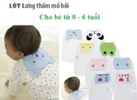 Combo 3 Chiếc Khăn Thấm Mồ Hôi Lưng Cho Bé Miếng Lót Lưng Thấm Mồ Hôi Cho Bé Từ 0 Tới 6 Tuổi