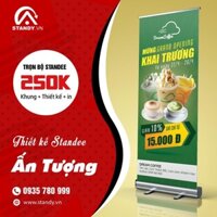 Combo 3 chiếc Standee cuốn nhôm loại cường lực 80x200cm