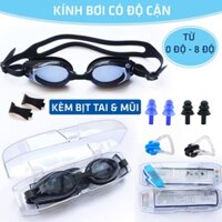 [Combo 3] Combo Bịt Tai Mũi Kính Bơi Cận 1.5 2 2.5 3 3.5 4 4.5 5 5.5 6 7 8 độ Người Lớn Trẻ Em Legaxi