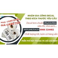 COMBO 3 Cuộn Giấy in Decal nhiệt 2 tem hàng
