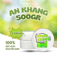 [Combo 3 cuộn] Giấy vệ sinh cuộn lớn An Khang cao cấp 500g 2 lớp mềm mịn, tan nhanh trong nước