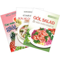 Combo 3 Cuốn Gỏi Salad Các Món Khai Vị - Các Món Giải Khát Ăn Chơi - Kỹ Thuật Chế Biến Bún, Mì, Cháo, Phở.