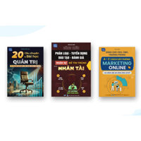 Combo 3 cuốn sách: Công thức Tuyển dụng Nhân tài, 20 Bài học Quản Trị , Cách Xây phòng Marketing Online