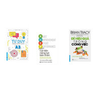 Combo 3 cuốn sách Tư Duy Theo Khổ Giấy A3  Để Hiệu Quả Trong Công Việc  Cải Tiến Năng Lực Bản Thân
