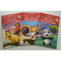 Combo 3 cuốn Thế Giới Tuyệt Vời Của Động Vật Thằn Lằn Và Tắc Kè Hoa  Sóc Con Và Chim Gõ Kiến  Gấu Trúc Và Chim Công