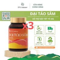 Combo 3 đại táo sâm DVi nature thảo dược hỗ trợ nội tiết tố, giải độc cơ thể, an thần ngủ ngon