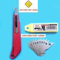 Combo 3 dao móc cắt mica RG-334 + 3 hộp lưỡi dao móc cắt mica RG-3142 (10 lưỡi)