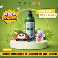 Combo 3 Dầu Gội Thảo Dược Cỏ Mộc Chanh Sả  x  Quà tặng Khăn Giấy Uớt Hàn Quốc & Khăn Mặt Hàn Quốc & 2 Kẹp Tóc Càng Cua