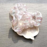Combo 3 dây buộc tóc Scrunchies Hologram. Tặng kèm kẹp tóc ngẫu nhiên