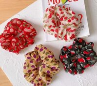 COMBO 3 DÂY CỘT TÓC SCRUNCHIES HÌNH QUẢ CHERRY MÁT MẺ  Giao Hàng Màu Ngẫu Nhiên