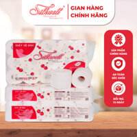 Combo 3 dây giấy vệ sinh Cherry 15 cuộn 3 lớp mềm mịn siêu dai chính hãng