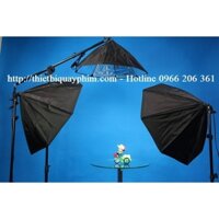 Combo 3 đèn LED360 40w softbox bát giác 75cm