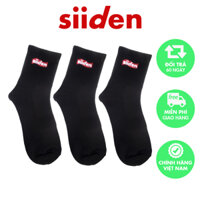 Combo 3 đôi tất cổ trung nam nữ unisex sợi modal thoáng khí khử mùi - CB2U001