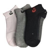 Combo 3 Đôi Vớ Nam Trơn Thể Thao QISHEN NANO Kháng Khuẩn Hàn Quốc - Combo 3 màu