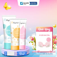 COMBO 3 ELYMOM Gel rửa mặt, Kem chống nắng, Kem dưỡng da dành cho mẹ bầu và sau sinh