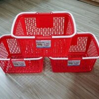 Combo 3 giỏ siêu thị Duy Tân, chính hãng nhựa Duy Tân