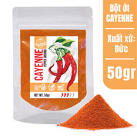 [COMBO 3 GÓI] Bột Ớt Cayenne Pepper Ground, Túi Zip 50g
