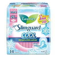 Combo 3 Gói BVS Laurier Super Slim Guard Siêu Mỏng 1mm Mát Lạnh Ngày 25cm 14 Miếng Và 22,5cm 16 Miếng Nhập Khẩu Thái Lan