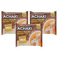 Combo 3 gói cháo ăn liền Achaki vị cá lóc, cà rốt 72g (từ 1 tuổi)