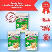 Combo 3 gói Cháo tấm ăn dặm dinh dưỡng Thành Râu cho trẻ từ 10 tháng (Bột nấu, không chứa sữa)