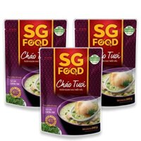 Combo 3 gói cháo tươi SG Food vị cá lóc, cải bó xôi 240g (từ 1 tuổi)