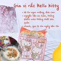 Combo 3 Gói Gia Vị Rắc Cơm Nhiều Vị Cho Bé Trộn Cơm Ăn Dặm HELLO KITTY Nhật Bản Túi 20 Gói Rong Biển Cá Tuyết